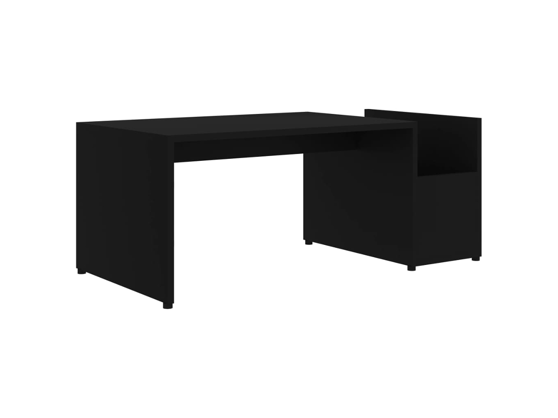 Mesa de centro 90x45x35 cm Derivados de madera Negro MAISON EXCLUSIVE
