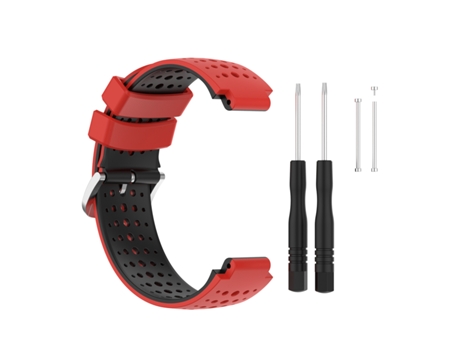Correa de Reloj de Silicona Rojo Garmin Forerunner 220, 230, 235, 630, 620, 735XT, Approach INF