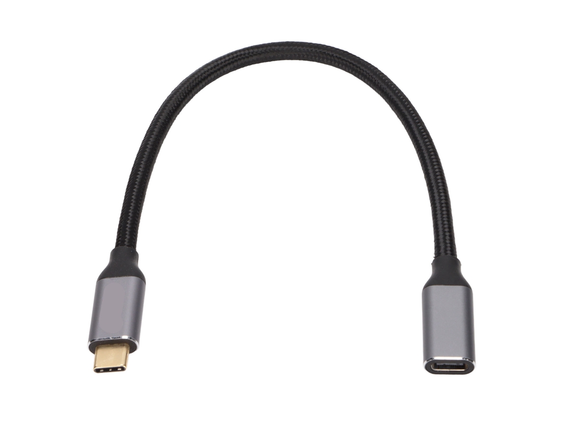 Cable De Extensión Usb-c Macho A Hembra De 100 W Pd 5 A Usb 3.2 Gen2 4k 10 Gbps Con Chip Inteligente