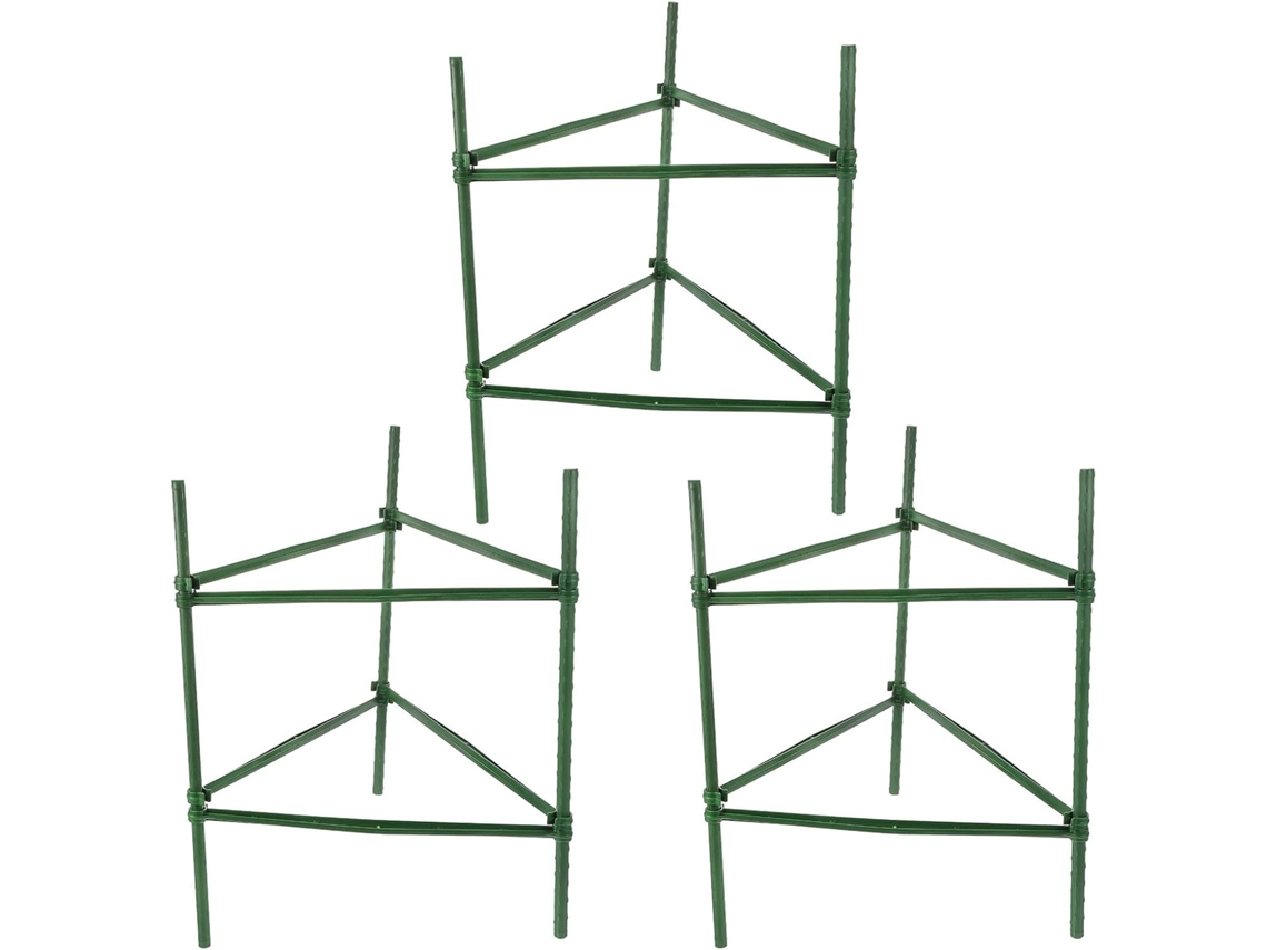 Jaulas Para Plantas Y Enrejados Triangulares De 40 Cm, Juego De 3 Para