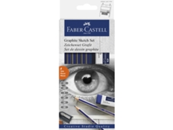 Lápis de Carvão FABER-CASTELL Graphite Sketch Set (Multicor - 8 Tabletas)