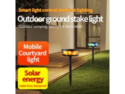 Luces LED solares para césped Elfeland con cadena de luces LED incorporada de 8 m, resistentes al agua, para uso en exteriores, caminos, patios, jardines, pueblos, etc.