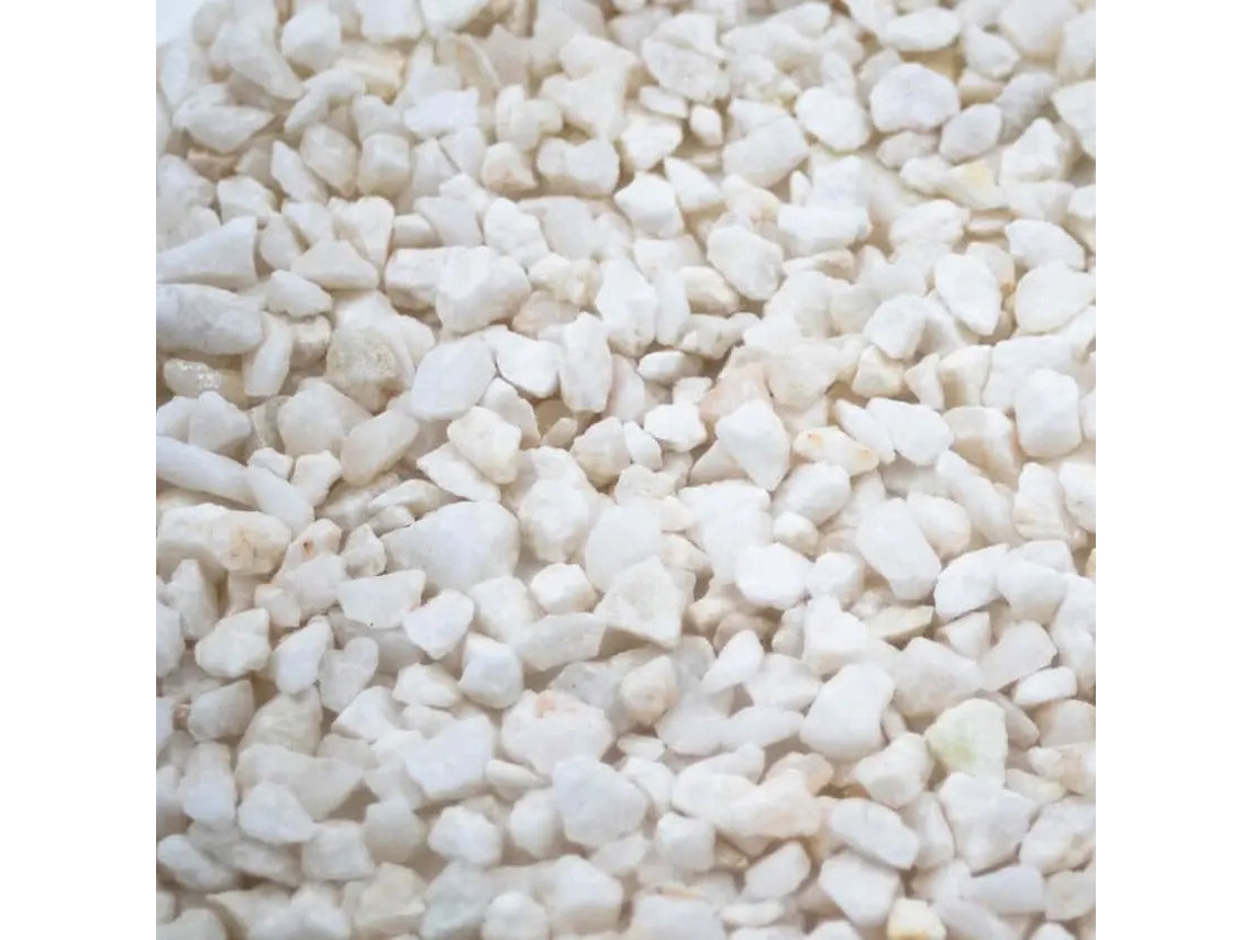 Mortero monocapa de áridos proyectados para fachadas, big bag de 1000 kg / 6-9 mm / Blanco puro