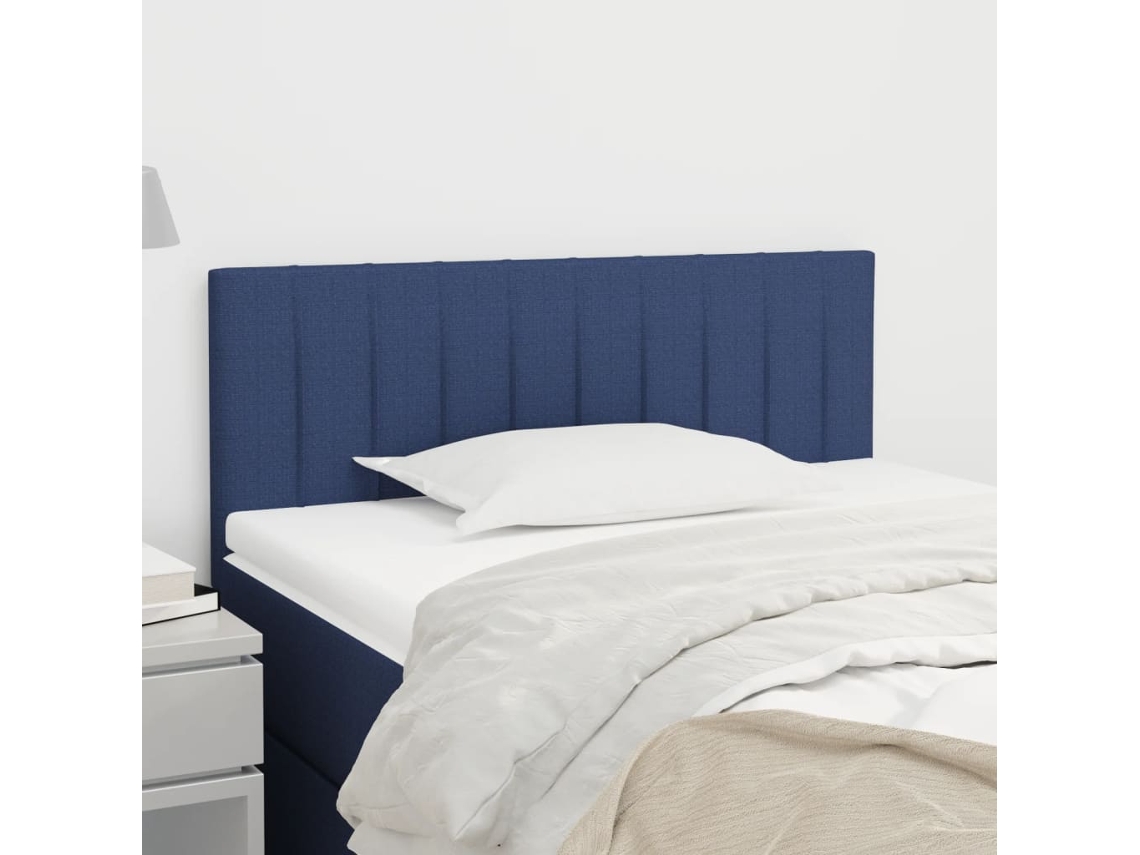 Cabecero De Tela Azul 80x5x78/88 Cm