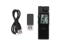 Cámara Corporal Para Aplicación Policial Con Resolución 1080p Hd, Rotación De 180°, Clip, Wifi Y Detección De Movimiento