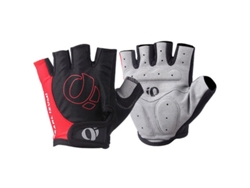 Guantes de medio dedo para ciclismo al aire libre, de silicona, antideslizantes y resistentes a los golpes, color rojo/m Gertiz