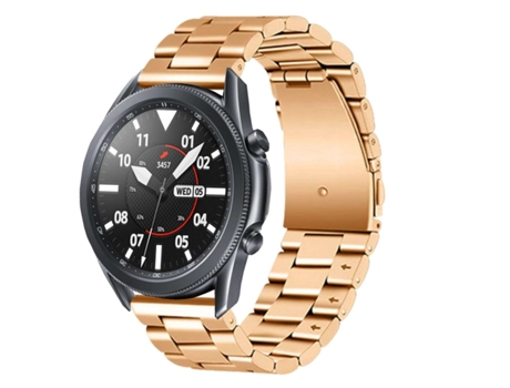 Correa Acero Inoxidável Adaptable Rosa Dorado para Garmin Venu 2 Plus