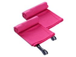 Conjunto de Toalla NEVEANCE Viajes Deportes Secado Rápido Súper Microfibra Rosa - 2pcs (Talla Única)