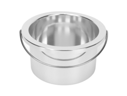 Cazo De Reemplazo Para Cera Depilatoria 100mm Portátil Taza De Cera Para Máquina Depiladora Plata