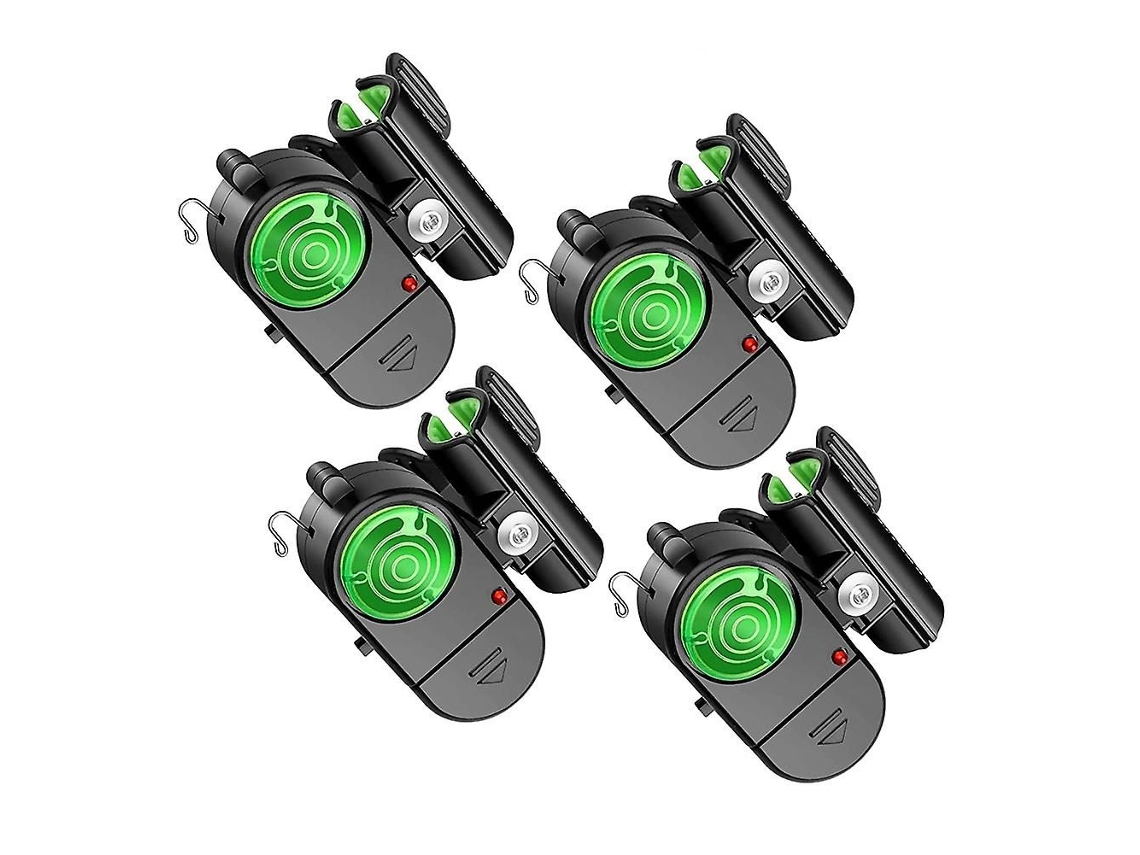 Nuevo Juego De 4 Alarmas De Picada Para Pesca, Indicador Electrónico Sensible De Alarmas De Pesca, Campana De Alerta Sonora De Picada W