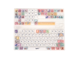Keycaps Mecânicas 123 Teclas Pbt Xda Altura Ergonômica Revestimento Resistente A Óleo Personalizadas