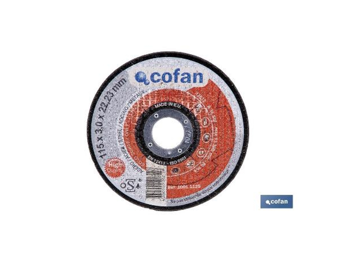 Disco corte - 125x2,5x22,23 metal profes.