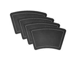 2026-4 Tapetes Cuña De Cuero Pu Impermeable Resistente A Manchas Y Calor Para Mesa Redonda Navidad 30x50cm