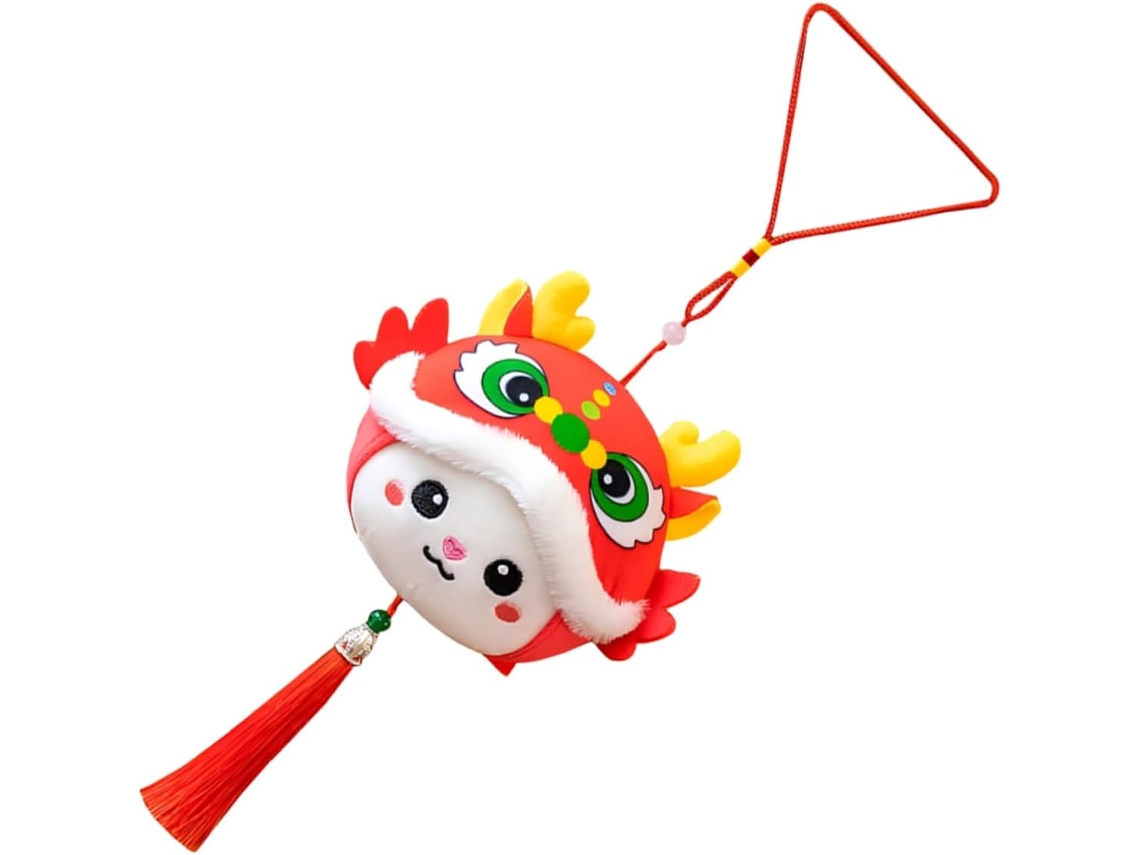 Colgante De Peluche De Dragón Rojo, Suave Y Duradero, De Algodón Pp.