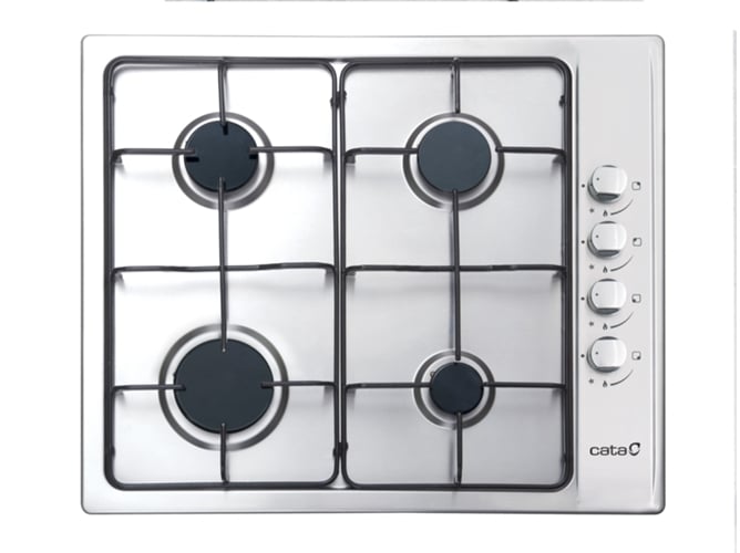 Placa de Gas CATA GI 6004 X (Gas Natural - 58 cm - Inox)