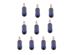 10 Conectores Balanceados De 3,5 Mm Chapados En Oro Para Auriculares Estéreo De 2 Canales, Accesorio De Reparación.