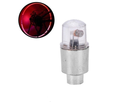 LED rueda luz auto válvula de neumático vástago tapa luz lámpara decoración[Rojo]