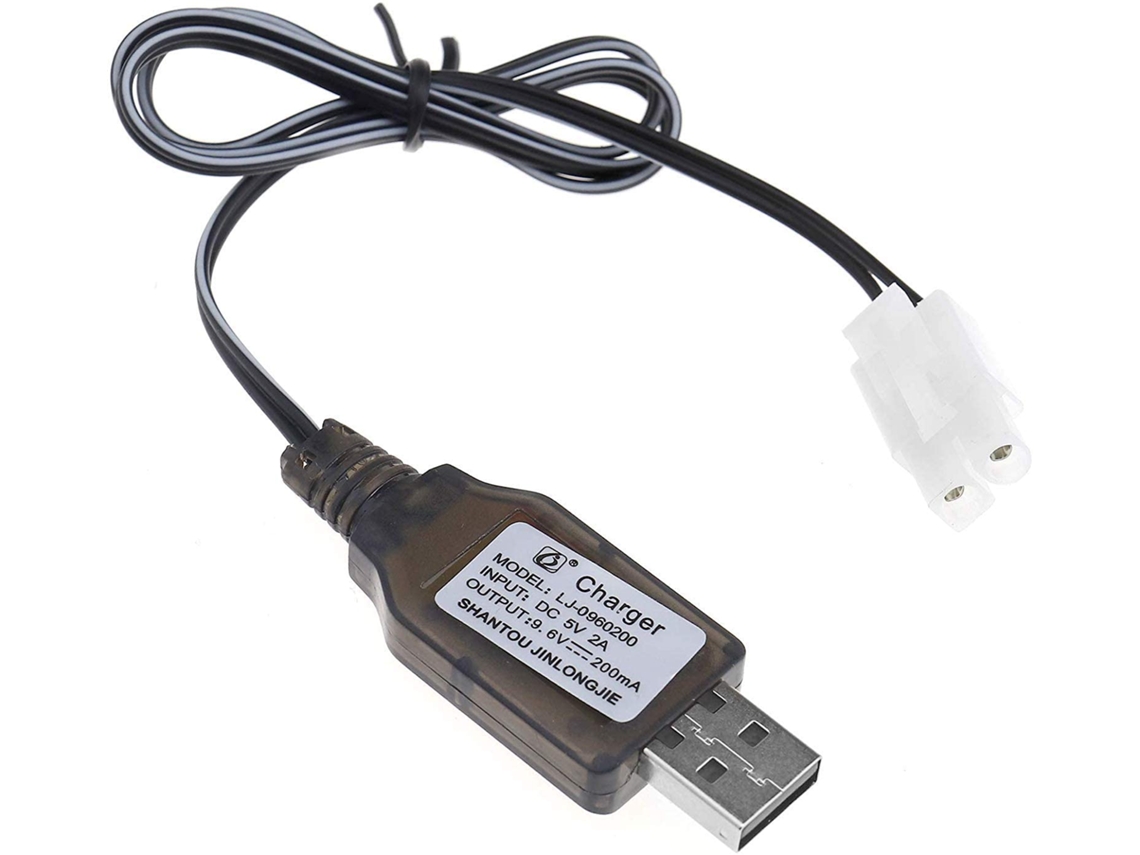 Pieza para Teledirigidos 1 Pieza 9.6V Ni-MH Ni-CD batería recargable 200mA USB