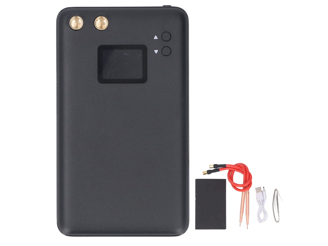 Máquina De Soldadura Por Puntos A Batería Con 90 Velocidades Ajustables, Pantalla Lcd De 2 Pulgadas Y Dos Bolígrafos Portátiles.