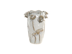 Jarron Ceramica Blanco 27x27x35cm