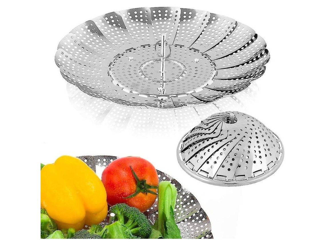 2026-canasta De Vapor Para Verduras De Acero Inoxidable Premium, Plegable Y Ajustable Para Ollas Y Cocinas Saludables