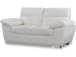 Sofá HABITAT Y JARDÍN Dallas (Blanco - Cuero - 169 x 88 x 90 cm)