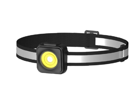 Linternas frontales LED COB Linternas impermeables Linterna con 3 modos de iluminación exterior (negro) BISBISOUS