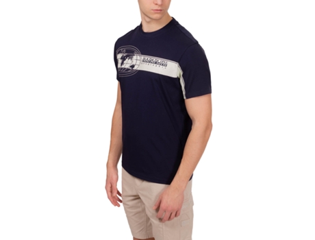 Camiseta de Hombre NAPAPIJRI Azul (L)