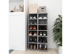 Set de 2 Armarios de Zapatos 27,5X27X102 Cm en Gris-Cemento