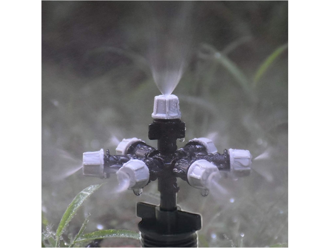 Boquilla De Nebulización Riego Para Jardín 5 Vías Macho 1/2"