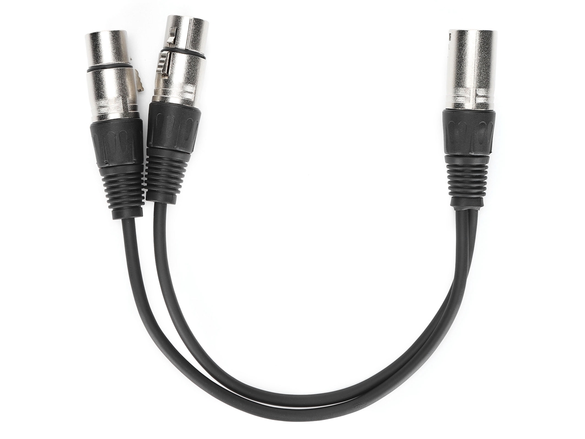 Cable Divisor De Audio Xlr Macho A Doble Xlr Hembra Para Micrófono, 0,3 M, Jd6068 Jorindo