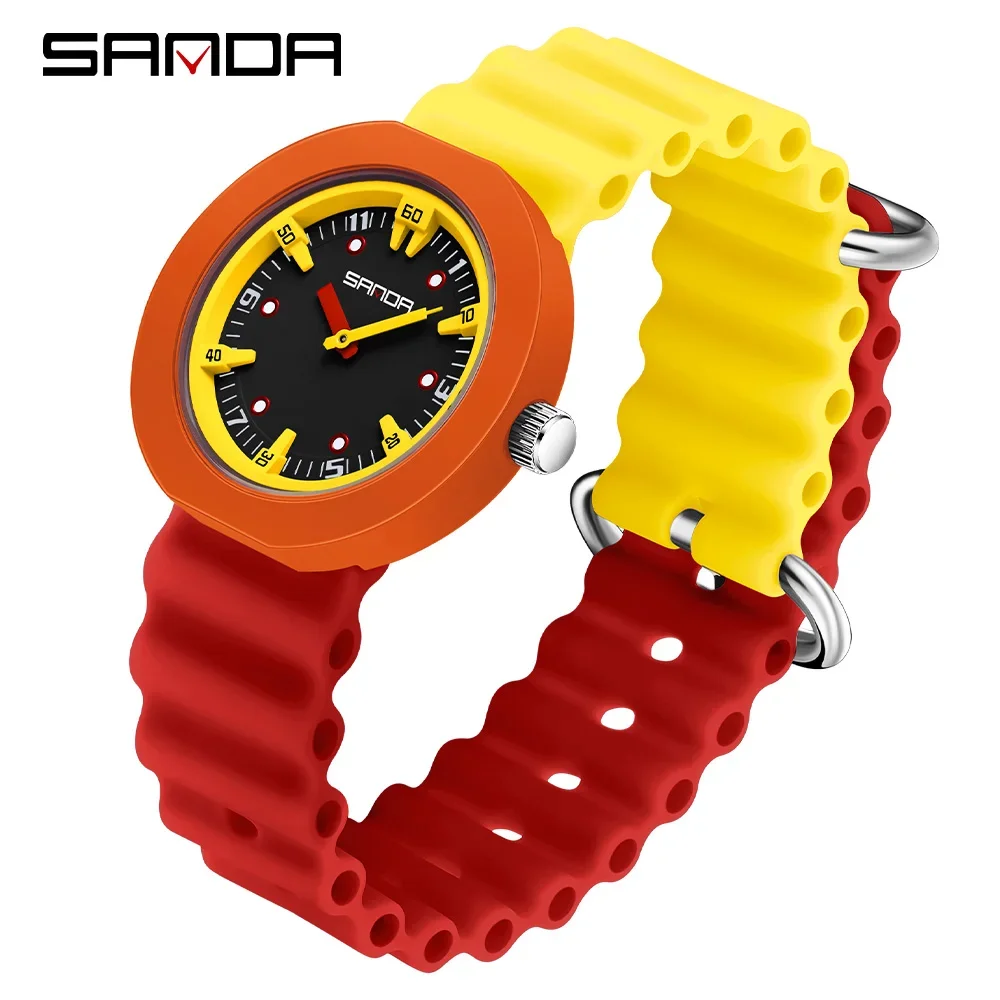 Reloj Infantil De Cuarzo (amarillo), Esfera 3d Luminosa E Impermeable, De Alta Calidad.