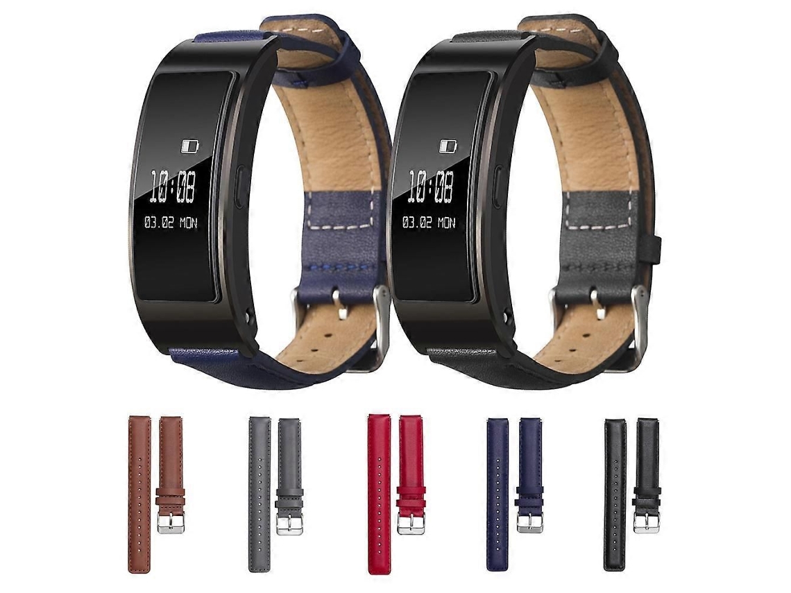 Pulseira De Couro Marrom Para Huawei Band 3 (para Smartwatch)