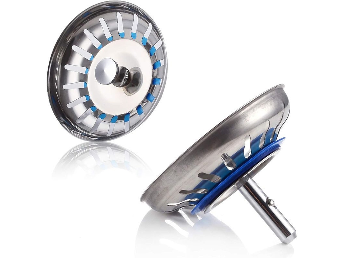 2026-2 Piezas Tapón Colador Para Fregaderos Acero Inoxidable Filtro De Fregadero Para Cocina Y Baño