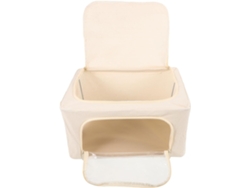 Bolsa Almacenamiento Plegable Edredones Juguetes Capacidad Poliéster Algodón Estructura Acero Color Beige
