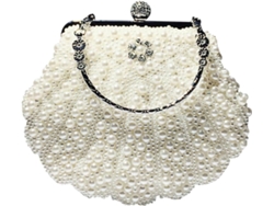Bolso De Mano Para Mujer Con Bandolera De Cuentas De Estilo Retro, Elegante Bandolera
