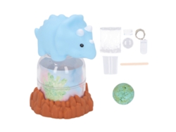 Ats-kit De Crecimiento De Piedras Strass Para Niños Con Display Iluminado Y Muñeco Dinosaurio Diy Ciencia Juguete Azul