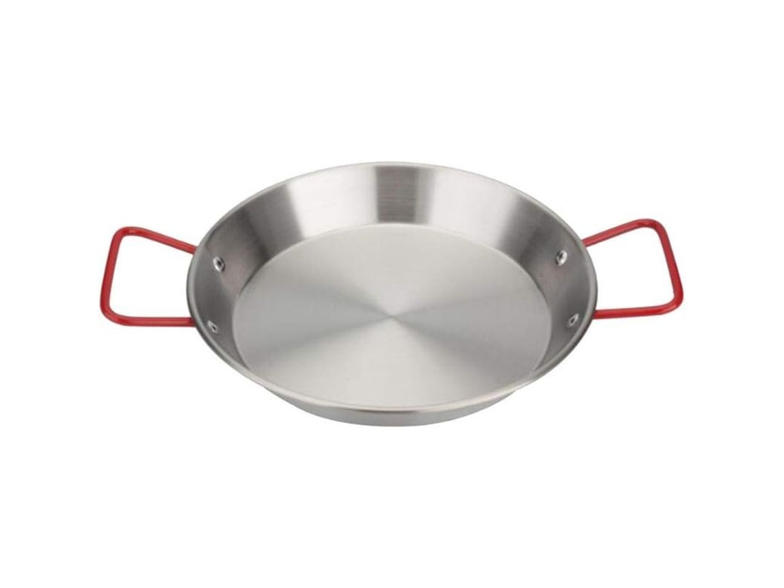 2026da-sartén De Paella De Acero Inoxidable Antiadherente 28cm Para Cocina Casera Fácil Calentamiento