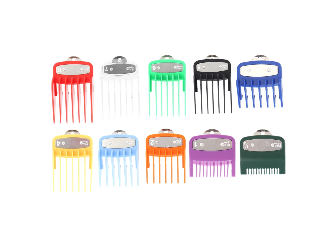 10pcs Pentes De Guarda Para Tijela De Cabelo Profissional Guides Combs Para Wahl