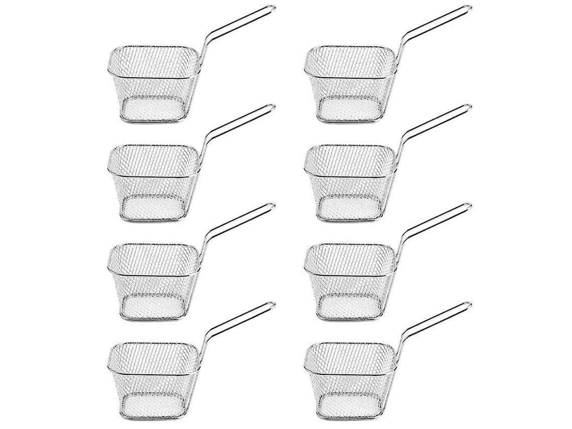 Cesta Para Freír De Acero Inoxidable De 8 Piezas