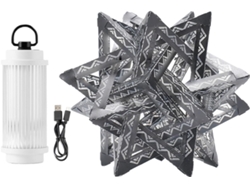 Lámpara de camping en forma de estrella, lámpara de camping impermeable, iluminación Gokoco.