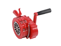 Sirena De Manivela Roja Portátil De 120 Db Para Escuelas Y Tropas.