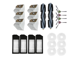 Cepillo principal, cepillo lateral, filtro HEPA, paños de fregona, compatible con Ecovacs Deebot X1