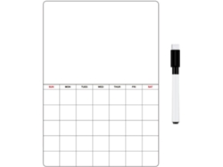 Tablero Magnético De Plástico Blanco Para Horarios, Planificador Borrable Para Refrigerador