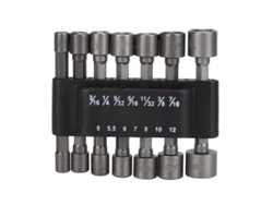 Juego De 14 Brocas Hexagonales Para Destornillador, De Acero Cromo-vanadio Y Abs Con Base.