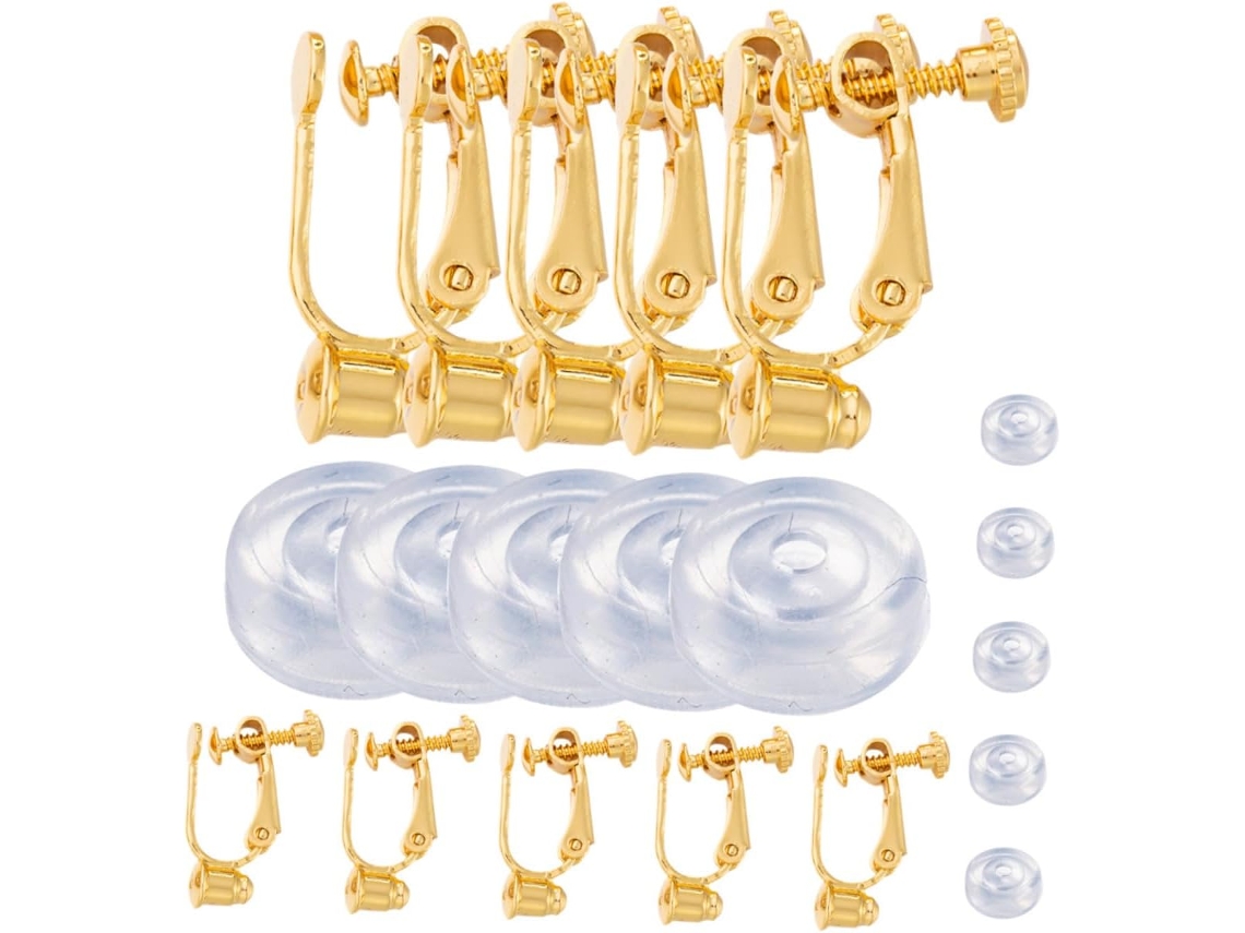 Adaptador De Pendientes Elegante Para Pendientes Sin Perforación, Cómodo Y Con Almohadillas, Herramienta Para Bricolaje.