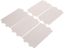 5 Piezas, Té, Papel, 5 Láminas De Mica Plateada Para Microondas