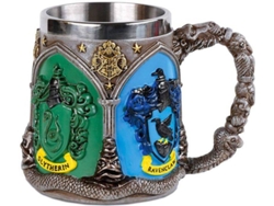 Taza PYRAMID Harry Potter: Hogwarts Houses 350 ml Gris
