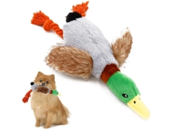 2026-juguete De Pato De Peluche Para Perros Con Chirrido Y Papel Crujiente Sin Relleno Juguete Interactivo Para Perros Pequeños Y Medianos