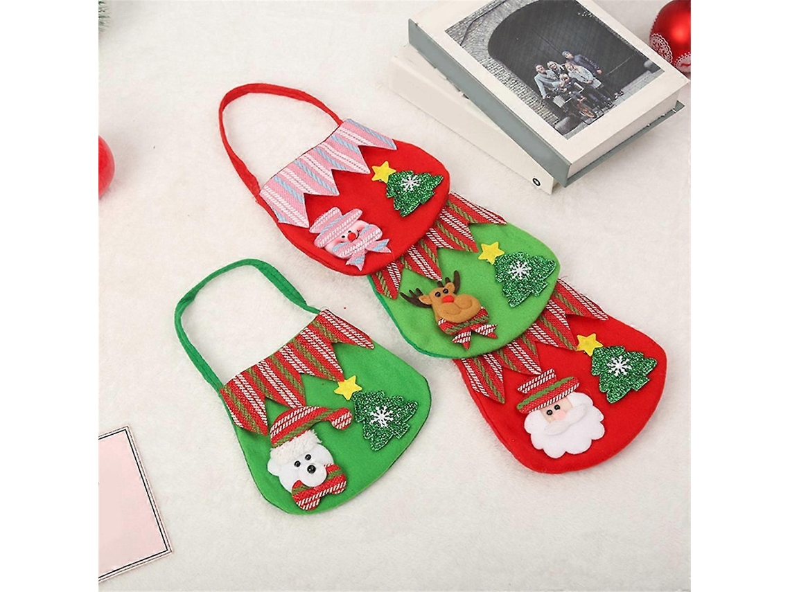 Bolsas de regalo navideñas para niños, bolsas de dulces navideñas, bolsas de dulces navideñas Nostalgia88